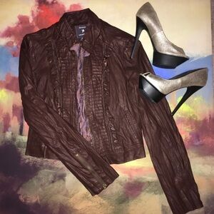 Forever 21 | Ruffle Leatherette Jacket